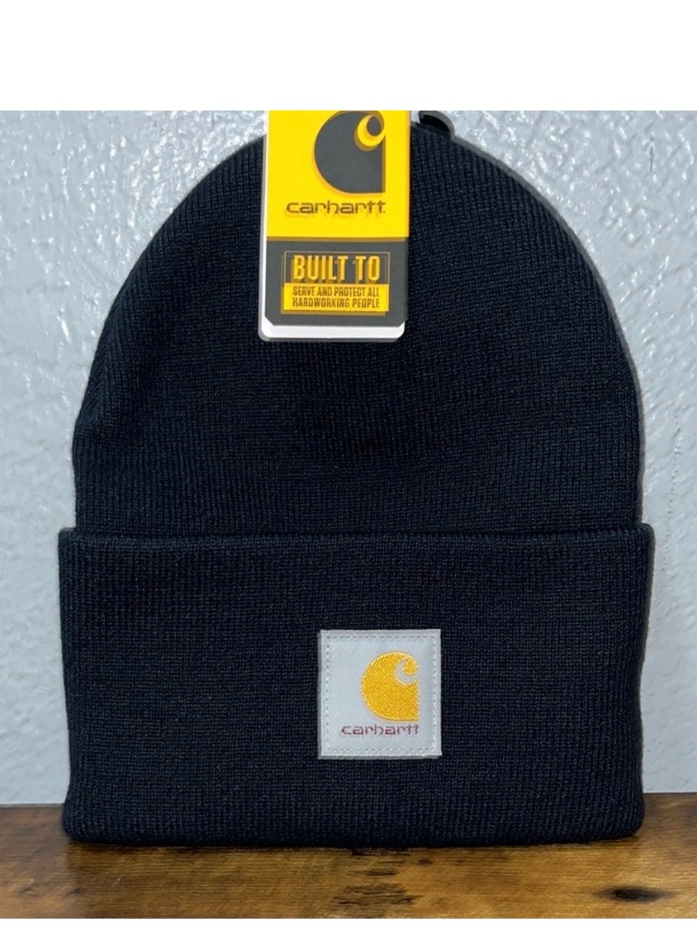 Carhartt Men's Black Knit Cuffed Beanie NWT!!!